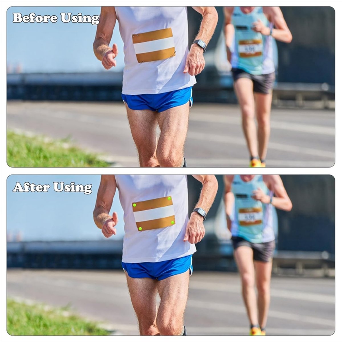 Running Gear For Marathon - ABJX 12 Buah Klip Bib Lari