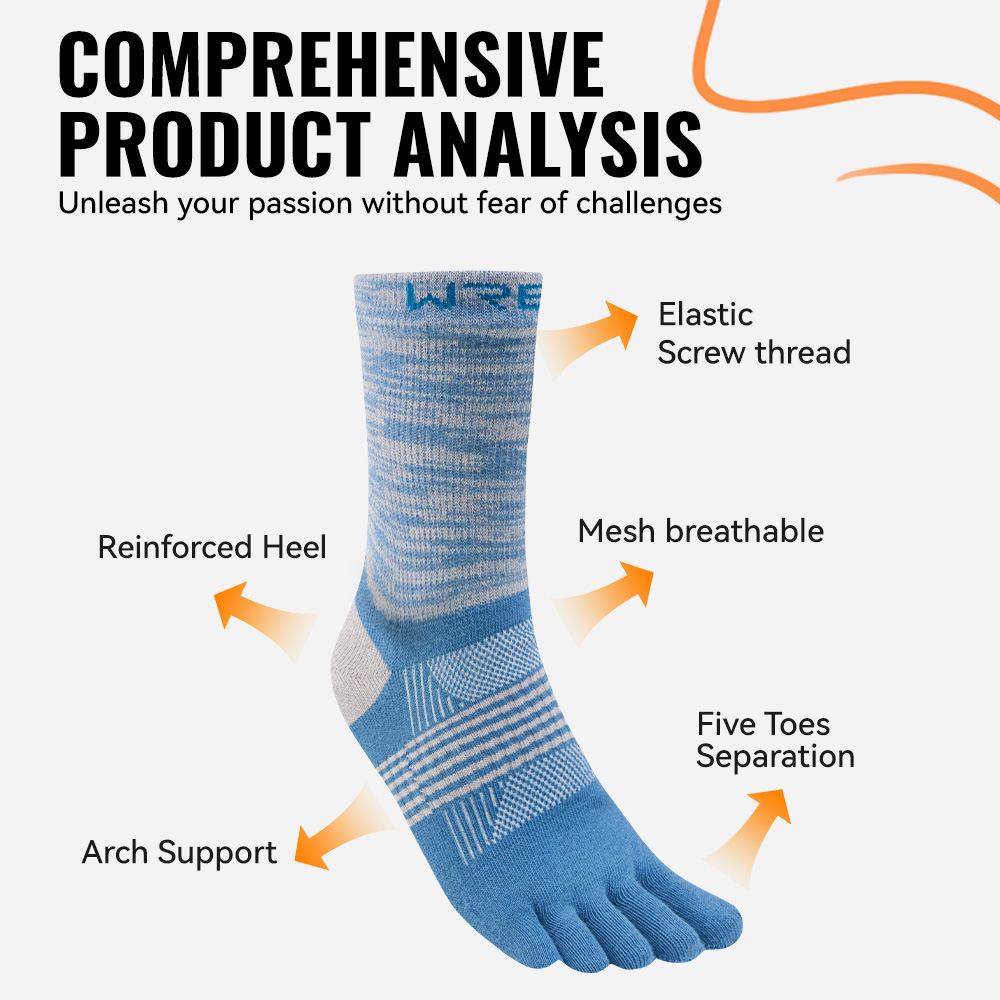 WRELS 1/2/3 Pasang Kaus Kaki H - Anti Blister Sock ulasan dan harga