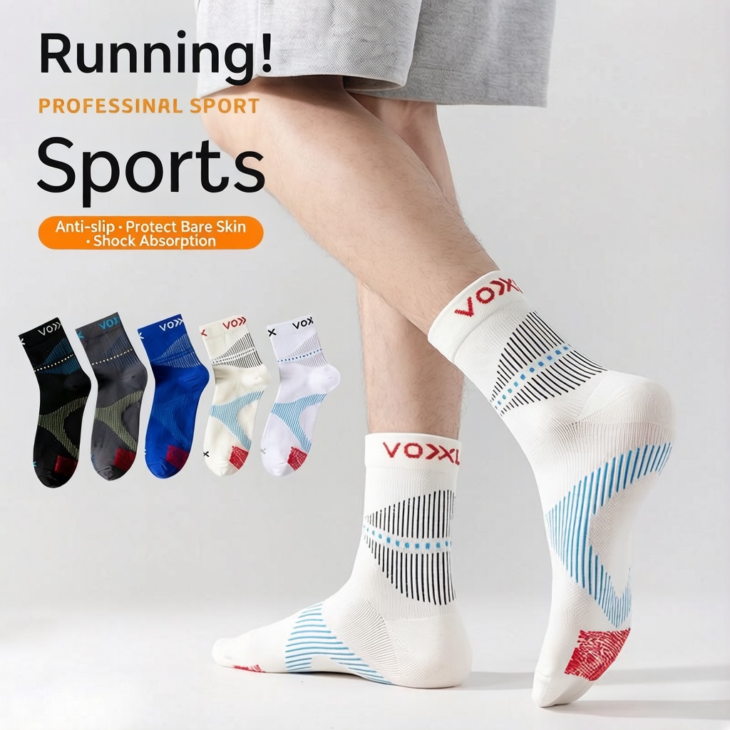 WRELS 1/2/3 Pasang Kaus Kaki L - Anti Blister Sock ulasan dan harga