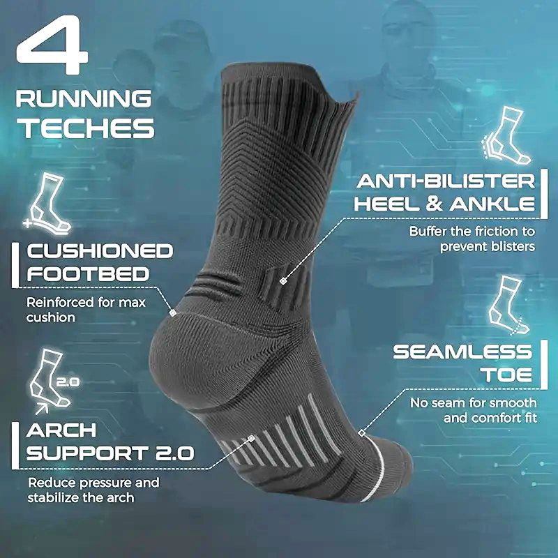 1/5 Pasang Kaus Kaki Olahraga  - Anti Blister Sock ulasan dan harga