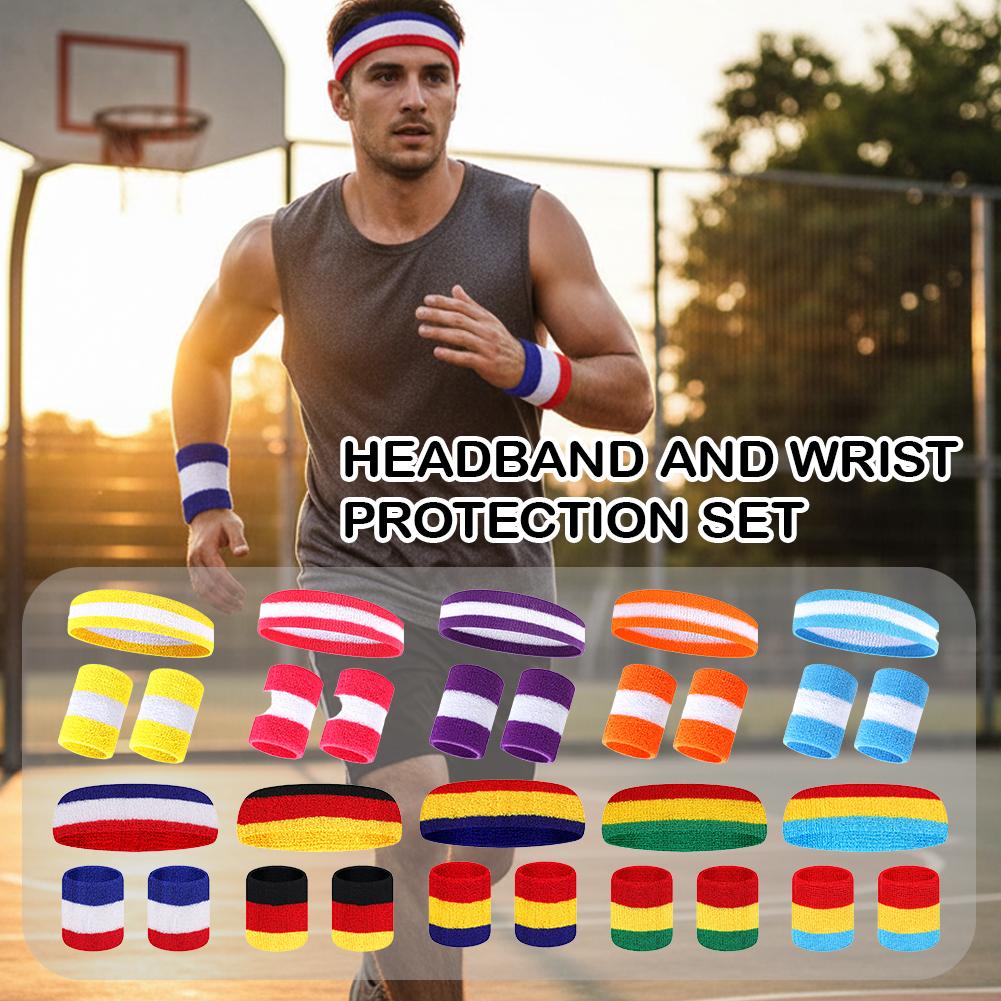 3 Buah Set Pita Penahan Kering - Sweat Band Wrist ulasan dan harga